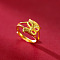 Fox Brass Finger Rings for Women, Golden, Inner Diameter: Adjustable