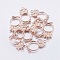 Alloy Open Back Bezel Pendants, For DIY UV Resin, Epoxy Resin, Pressed Flower Jewelry, Owl, Rose Gold, Inner Diameter: 16.5mm, Tray: 2mm, 35.5x19x3mm, Hole: 3mm