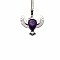 Peace Dove Water Droplet Crystal Necklace Pendant Fashion Ornament Simple Pendant