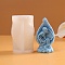DIY Nativity Scene Candle Silicone Statue Molds, for Portrait Scented Candle Making, Birth of Jesus, White, 90x57x51mm, Inner Diameter: 45x46mm