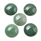 Natural Green Aventurine Cabochons, Flat Round, 30x7~8.5mm