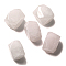 Natural Rose Quartz Beads, Rectangle, Faceted, 17.5~20x12.5~15.5x12.5~15.5mm, Hole: 1.6mm