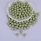 Round Silicone Focal Beads, Yellow Green, 15mm, Hole: 2mm