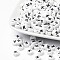Acrylic Beads, with Horizontal Hole, Letter, Flat Round, Letter.K, 7x4mm, Hole: 1mm, about 3500pcs/500g