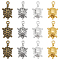 80Pcs 4 Colors Tibetan Style Alloy Pendants, Tortoise Charm, Mixed Color, 25x14.5x3mm, Hole: 2mm, 20pcs/color