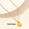 Stainless Steel Heart-shaped Necklace Jewelry DIY Accessories,PVD Vacuum Plating, Real 18K Gold Plated, 15.75 inch(40cm)
