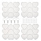 DIY Keychain Molds Making, Including Resin Molds, Iron Keychain Ring and 304 Stainless Steel Jump Rings, For UV Resin, Epoxy Resin Craft Making, Heart with Mandala Letter, Platinum, 185x203x6mm