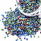 11/0 Czech Opaque Glass Seed Beads, Lustered, Round, Colorful, 2.2x1.5mm, Hole: 0.7mm, about 500g/bag