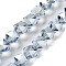 Electroplate Glass Beads Strands, Pearl Luster Plated, Polygon, Light Blue, 9x9x9mm, Hole: 1.4mm, about 60pcs/strand, 22.44''(57cm)