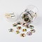 Glass Cabochons, Butterfly Printed, Flatback Half Round/Dome, Mixed Color, 25x7mm, about 50pcs/box