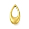 304 Stainless Steel Pendants, Teardrop Charm, Golden, 16x8.5x4mm, Hole: 8.5x4.5mm