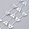 Natural White Shell Mother of Pearl Shell Beads, Butterfly with Evil Eye, 7x10x2mm, Hole: 0.5mm