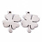 Non-Tarnish 201 Stainless Steel Pendants, Laser Cut, Clover, Stainless Steel Color, 25x18x1mm, Hole: 2mm