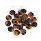 Cellulose Acetate(Resin) Pendants, Flat Round, Goldenrod, 9.5~10x9.5~10x2.5mm, Hole: 1.5mm