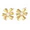 Ion Plating(IP) 304 Stainless Steel Pendants, with ABS Plastic Imitation Pearl, Golden, Flower, 25x22x3.5mm, Hole: 1.2mm