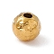 304 Stainless Steel Beads, Textured, Round, Golden, 6x5.5mm, Hole: 1.6mm