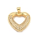 Подвески из латуни с прозрачным фианитом KK-U009-13G-01-1