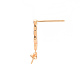 Серьги из латуни с микропейвом и прозрачным фианитом KK-T062-233G-NF-4