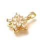 Подвески из латуни с микропаве из циркония KK-R212-04G-02-2