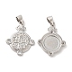 Латунные микро проложить кубического циркония подвески KK-M246-42P-1