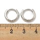 Латунные серьги обруча EJEW-L211-08E-P-3