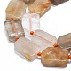 Нити бусин из натурального рутилированного кварца G-K245-J18-01-3