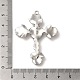 Большие подвески из сплава с синими капри и стразами FIND-G067-15F-AS-3