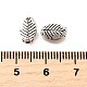 Сплавочные овальные бусины тибетского стиля  TIBE-L008-46AS-3