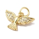 Подвески из латуни и кубического циркония KK-L216-052G-2