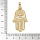 Латунные микро проложить кубического циркония подвески KK-R224-09G-3