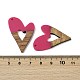Подвески из смолы и ореха WOOD-I013-08B-3