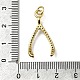Латунные микро проложить кубического циркония подвески KK-C090-08A-G-3