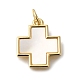 Латунные микро проложить кубического циркония подвески KK-R002-09G-1