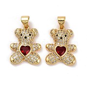 Латунные микро проложить кубического циркония подвески KK-K258-24H-G-RS