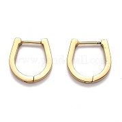 Серьги-кольца Huggie Hoop из нержавеющей стали 304 STAS-J033-14A-G