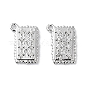 Латунные микропаве прозрачные кубические циркониевые подвески KK-F871-37P