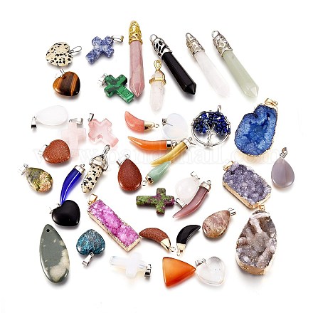 Природные и синтетические Gemstone подвески G-XCP0006-12-1
