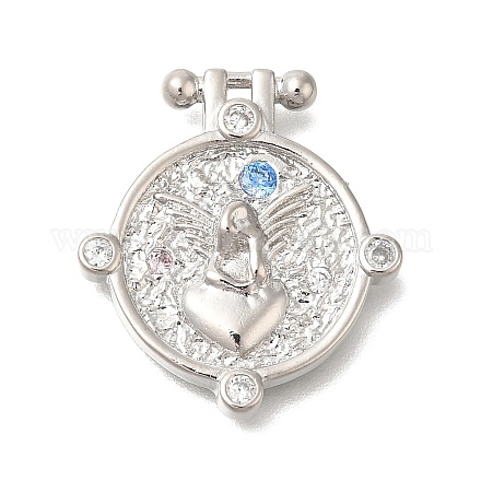 Латунные микро проложить кубического циркония подвески KK-H507-01P-1