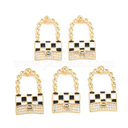 Латунные микропаве прозрачные подвески с фианитом KK-N233-207-1
