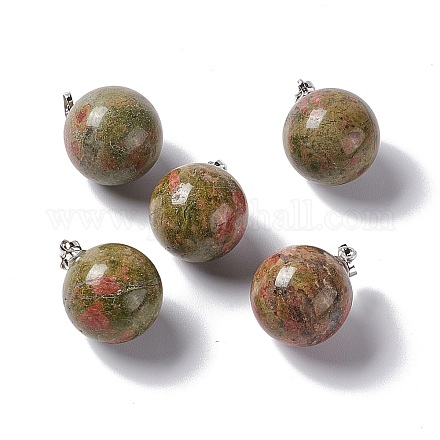 Природные подвески Unakite G-G926-02P-04-1