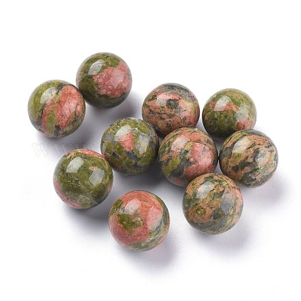 Бусины из природных Unakite G-L564-004-D02-1