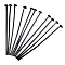 Brass Flat Head Pins, Nickel Free, Gunmetal, 60x0.7mm, 21 Gauge, Head: 2~2.5mm, about 2400pcs/500g