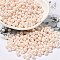 6/0 Glass Seed Beads, Opaque Colours Luster, Teardrop, Antique White, 4.5~5x4x3~3.5mm, Hole: 0.9mm, about 125pcs/10g