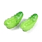 Resin Cabochons, Imitation Vegetable, Cucumber, 25x11x9.5mm