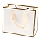 Rectangle Paper Bags with Rope Handles, for Gift Bags and Shopping Bags, White, 27x8x21cm