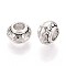 Tibetan Style Alloy Beads, Cadmium Free & Lead Free, Rondelle, Antique Silver, 8.5x5.5mm, Hole: 3.5mm, about 930pcs/1000g