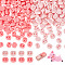 100Pcs 2 Colors Opaque Resin Cabochons, Pig Nose, Mixed Color, 8.5x10.5x5.5mm, 50pcs/color