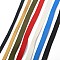 Imitation Leather Cord, Mixed Color, 5~15x1.5mm, about 1.09 yards(1m)/strand