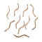 Ion Plating(IP) 304 Stainless Steel Links Connector Charms, Twisted Bar, Rose Gold, 20x2.5x3.5mm, Hole: 1.2mm