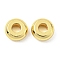 Brass Beads, Cadmium Free & Lead Free, Long-Lasting Plated, Disc, Real 18K Gold Plated, 4x1.5mm, Hole: 1.5mm